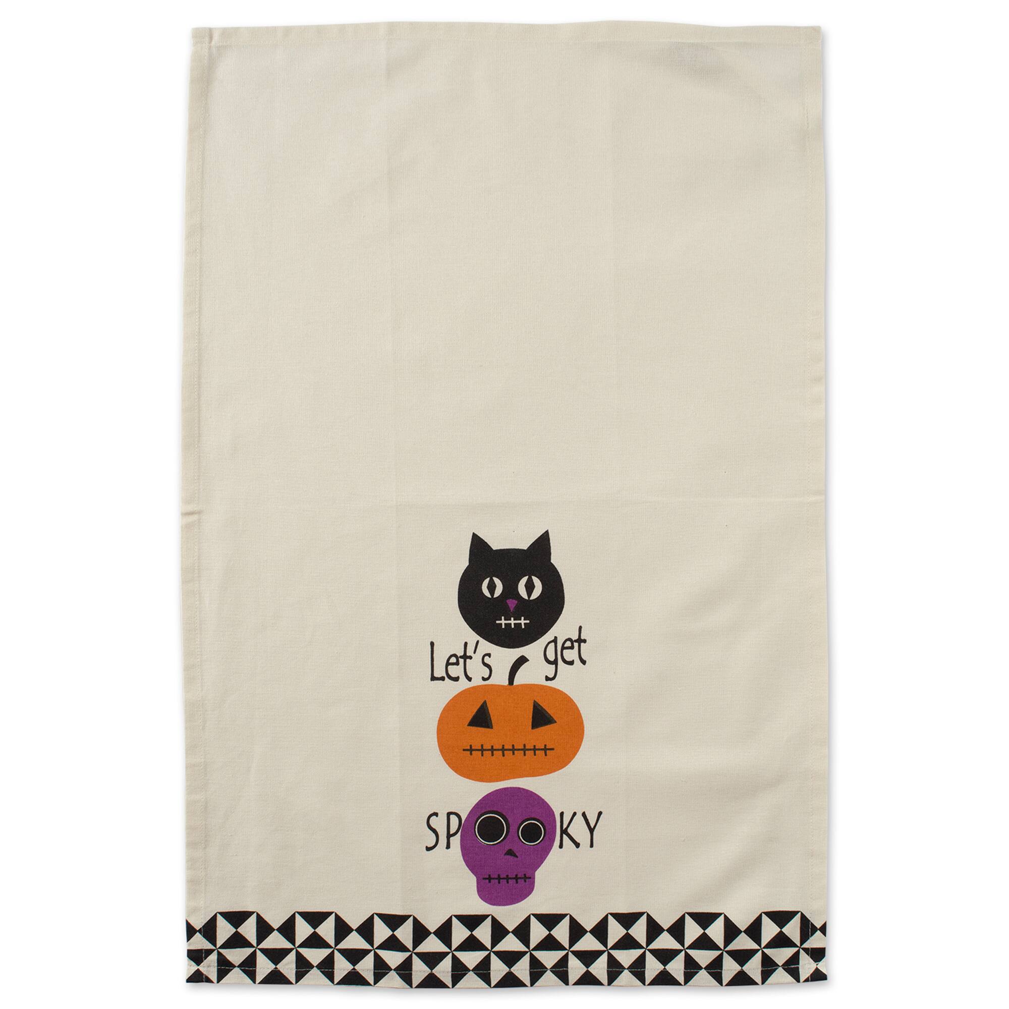 DII® Assorted All Hallows Eve Halloween Printed Dishtowel Set